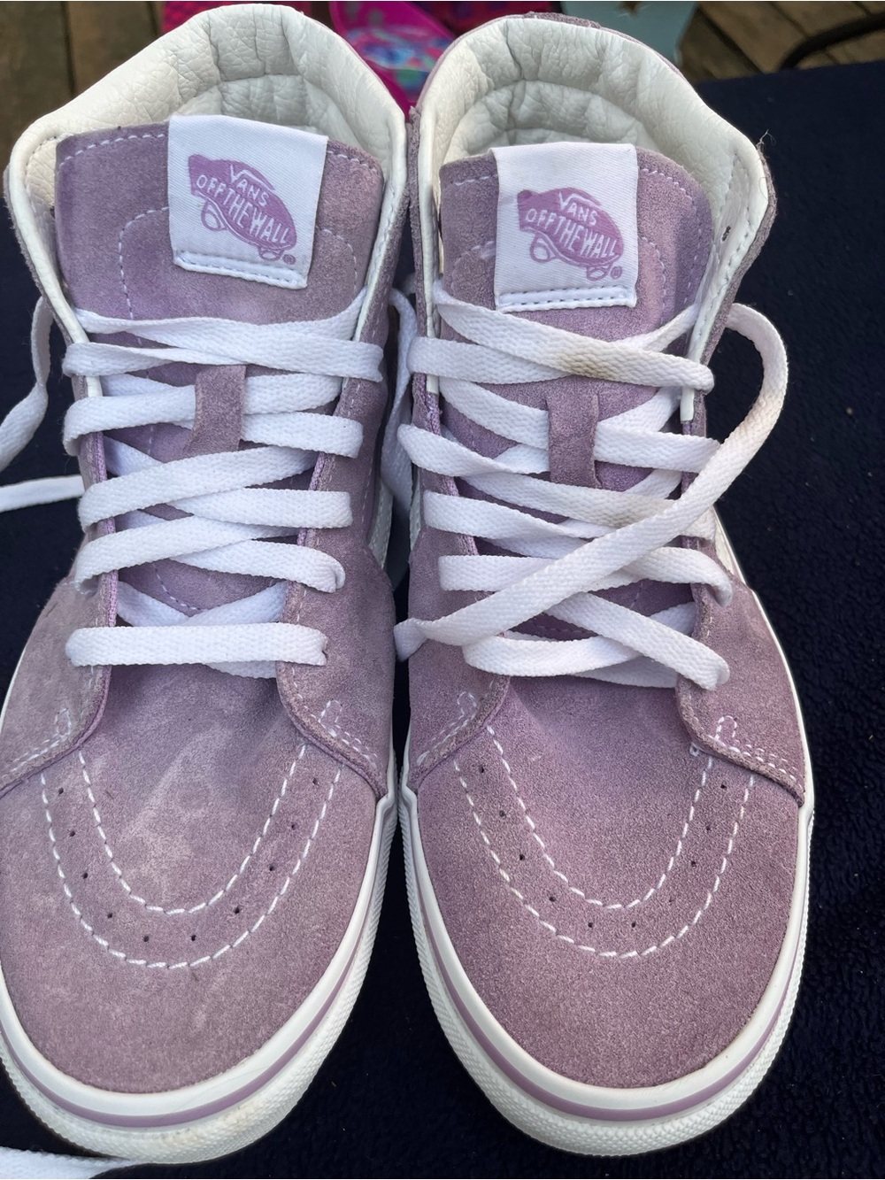 Vans Lavender Suede High-Top Sneakers - Women's